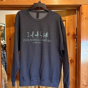 Men's Charcoal Gray Faith Sweater